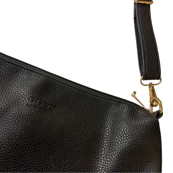 Black Leather GUCCI Crossbody Bag Shoulder Bag - Picture 12 of 16